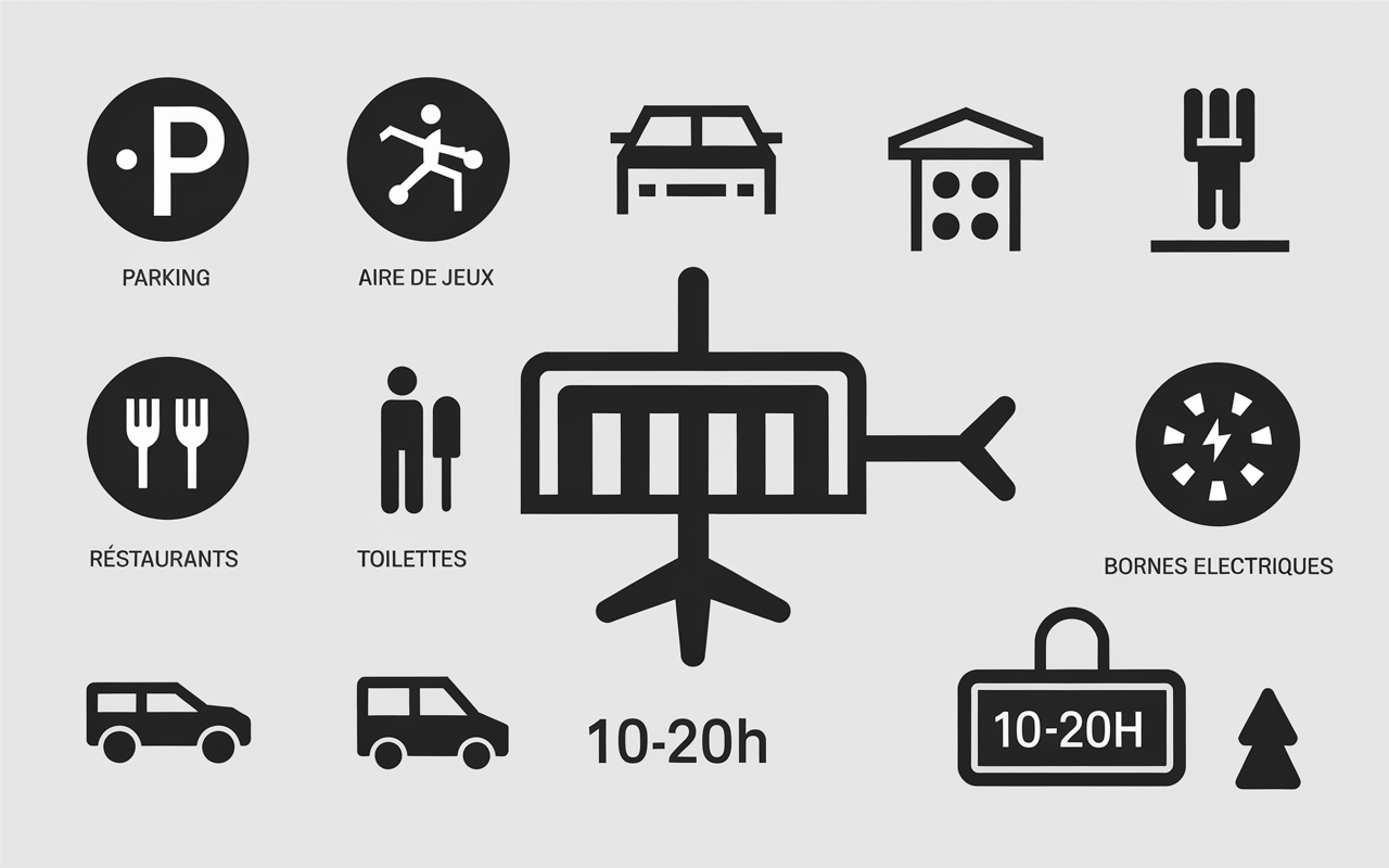 plan vue aérienne serravalle outlet services