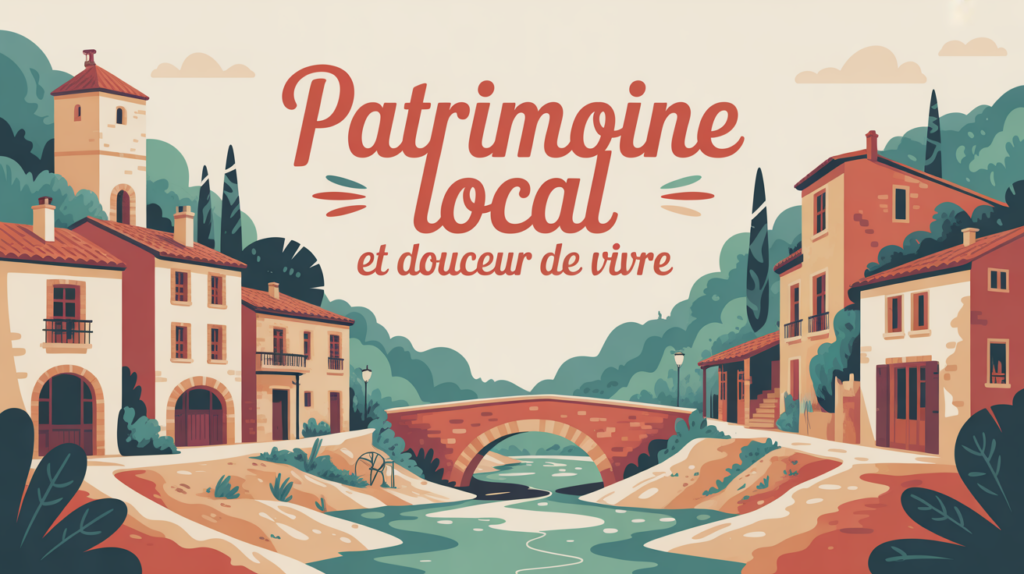 village occitan sommières convivial paysage