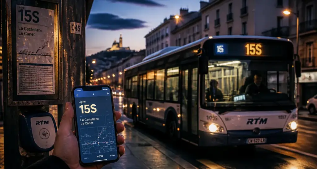 15s bus à Marseille : arrêt de la ligne 15S