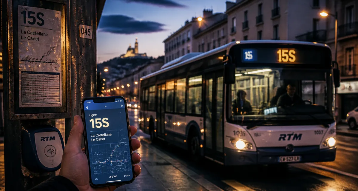15s bus à Marseille : arrêt de la ligne 15S