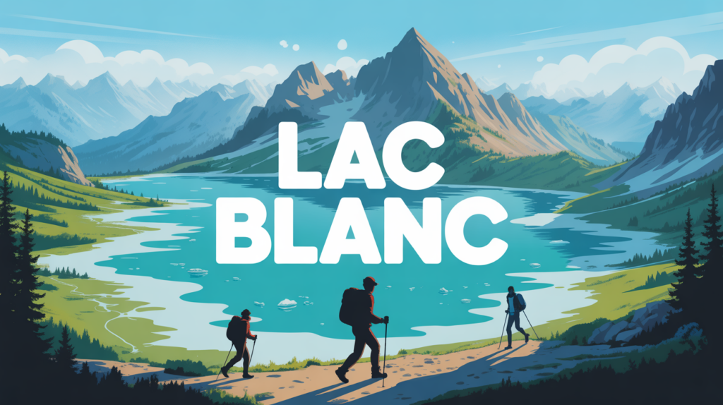Lac blanc randonnée vue montagne