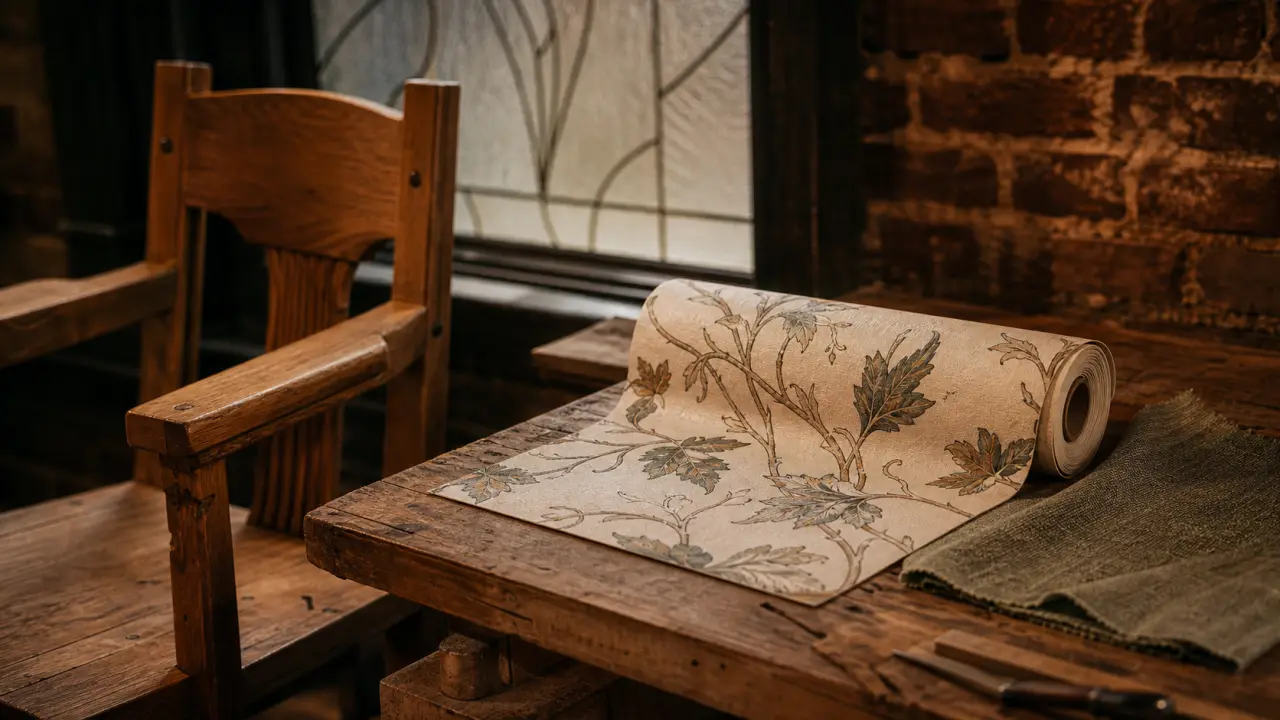 Arts and Crafts, artisanat ébénisterie, atelier bois et textures, contre industrie sans âme