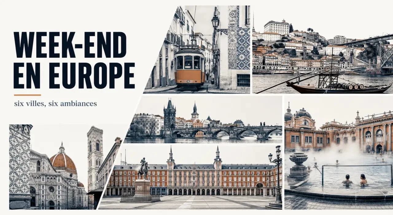Weekend en Europe : panorama éditorial des meilleures villes pour un court séjour