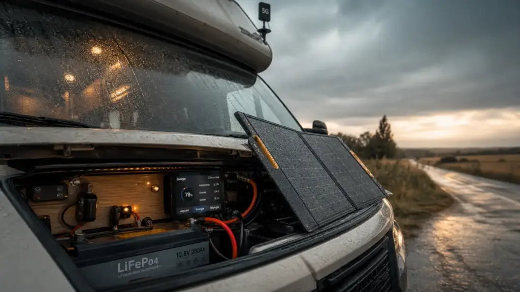 Innovations transports camping car : batterie électrique, IoT et 5G pour un voyage sûr