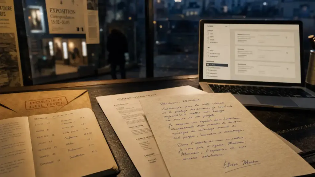 Job culture Paris : CV et lettre pour postuler aux offres culture à Paris