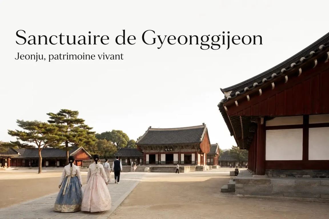 Jeonju Hanok Village autour de Gyeonggijeon et des hanoks traditionnels