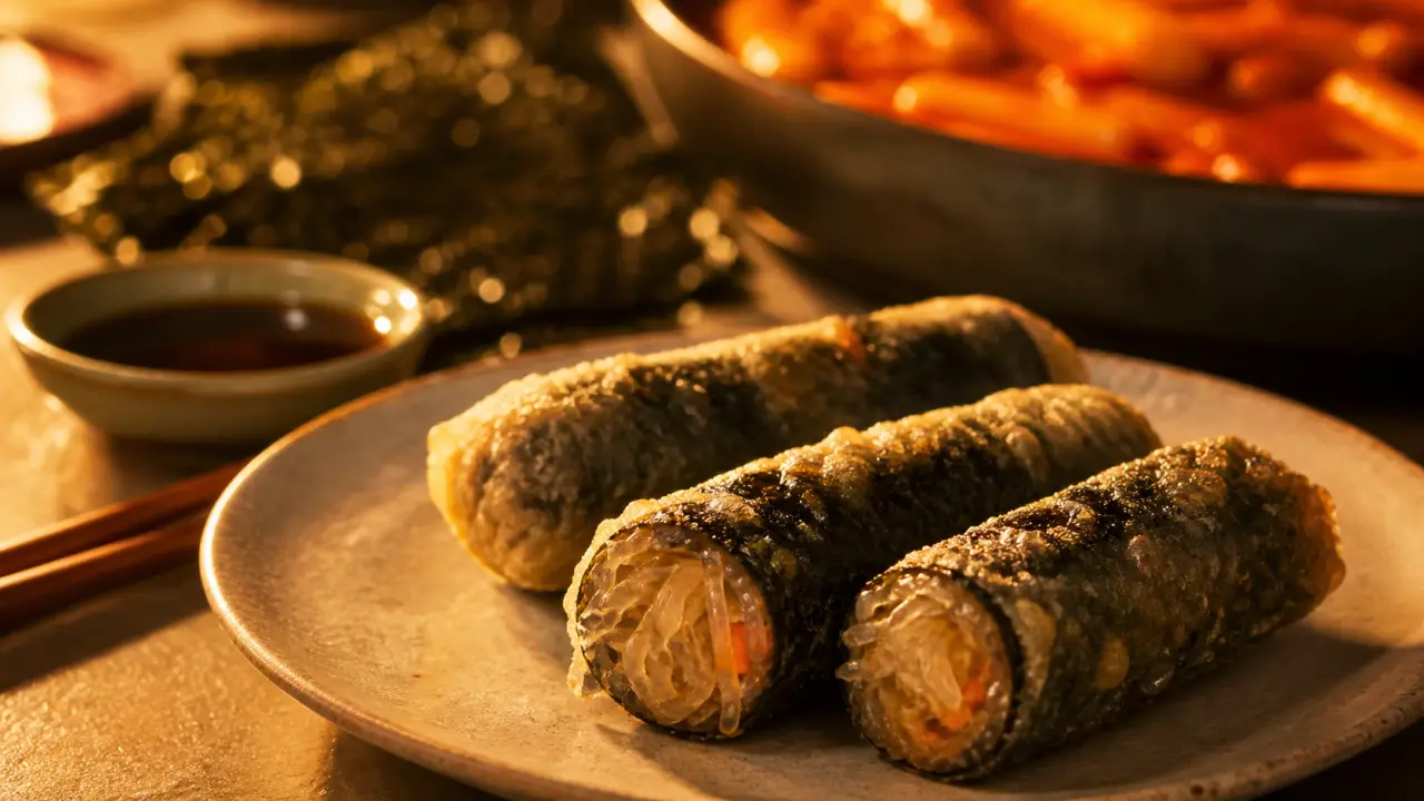 Gimmari maison dorés et croustillants, double friture