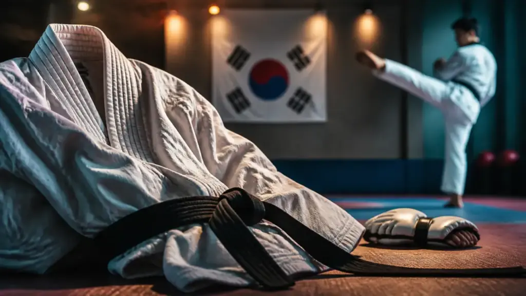 Taekwondo origine dans un dojang coréen à Séoul