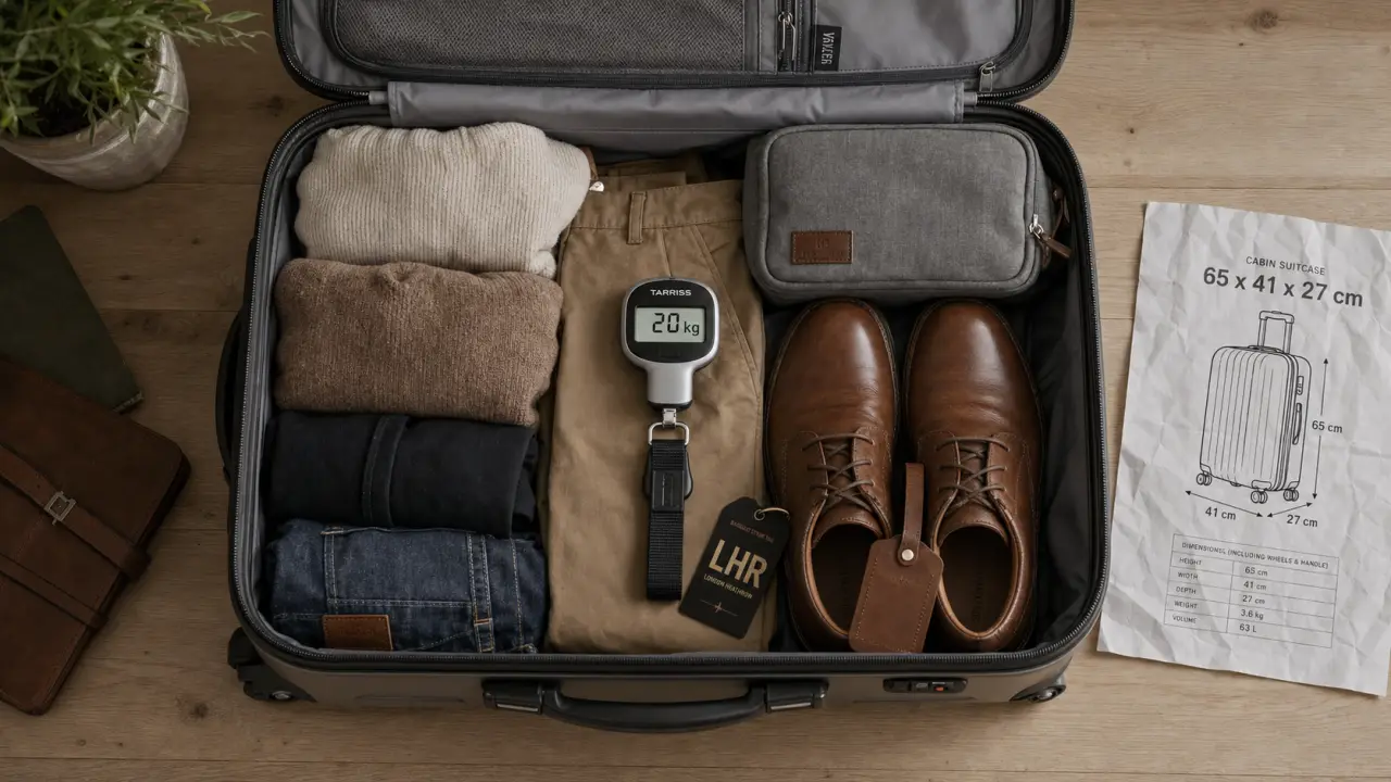 Valise 20 kg dimensions 65 x 41 x 27 cm