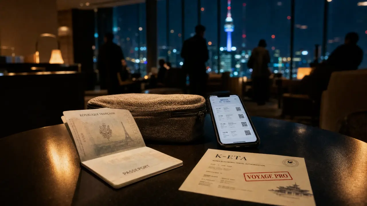 Voyage professionnel Corée : passeport K-ETA et planning business à Séoul