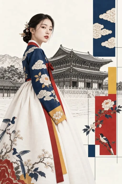 Hanbok, motifs minhwa et création contemporaine de la culture coréenne