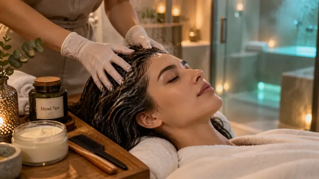 spa coreen : massage head spa, cuir chevelu
