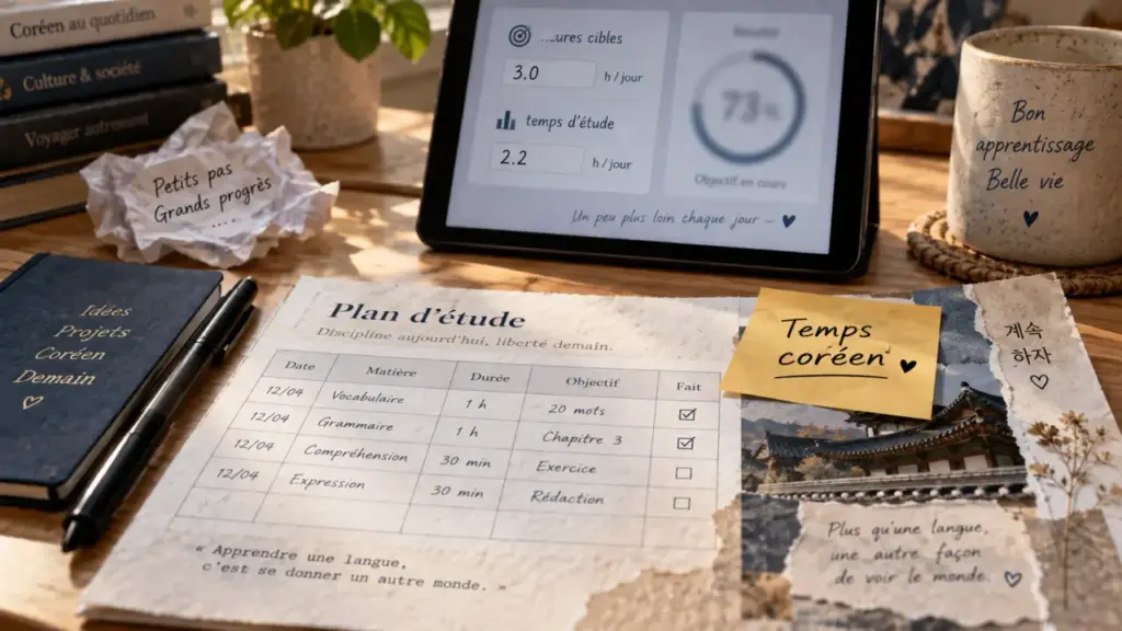 Combien de temps pour apprendre le coréen : plan d’étude